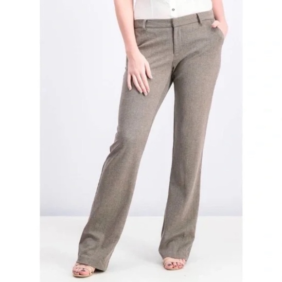 NWT KUT FROM THE KLOTH Bootcut Trouser Pant in brown - Picture 1 of 14